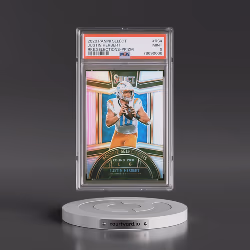 2020 Panini Select Rookie Selections #RS4 Justin Herbert - Prizm (PSA 9 MINT)