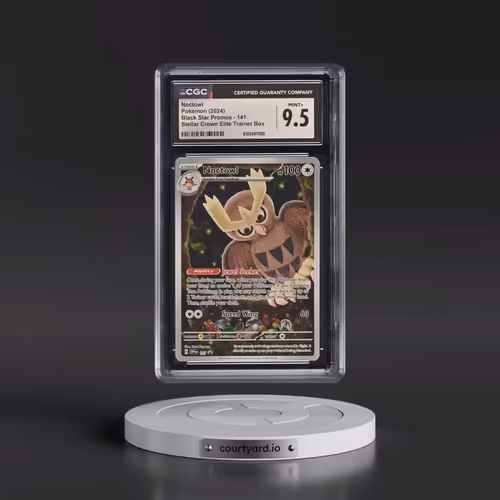 2024 Pokémon Svp EN-SV Black Star Promo #141 Noctowl - Stellar Crown Elite Trainer Box (CGC 9.5 MINT