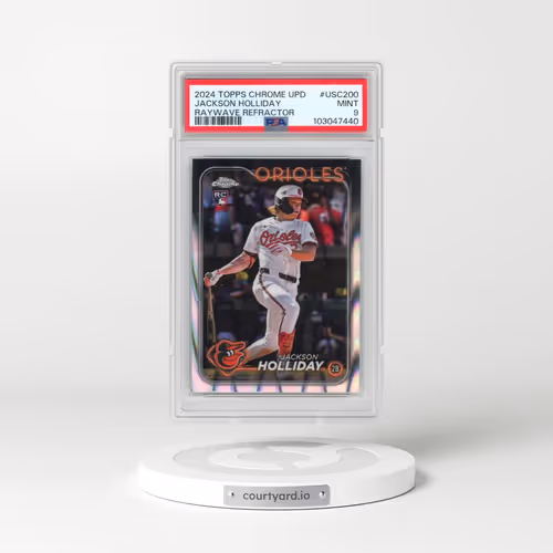 2024 Topps Chrome Update #USC200 Jackson Holliday - Raywave Refractor (PSA 9 MINT)