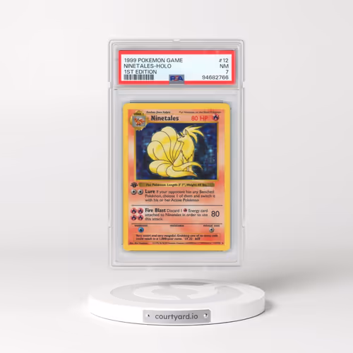 1999 Pokémon Game #12 Ninetales - 1st Edition Holo (PSA 7 NM)
