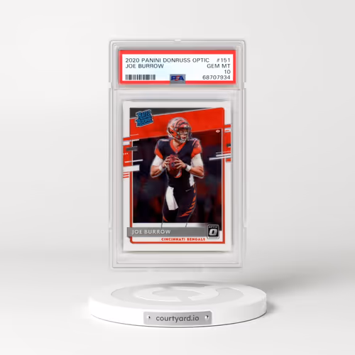 2020 Panini Donruss Optic #151 Joe Burrow (PSA 10 GEM MINT)