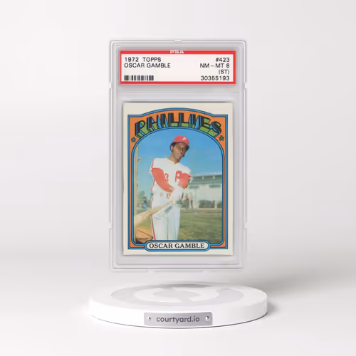 1972 Topps #423 Oscar Gamble (PSA 8 NM-MT)