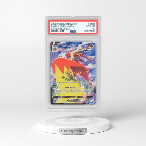 2022 Pokémon Sword & Shield Silver Tempest #TG15 Blaziken Vmax - Full Art (PSA 10 GEM MINT)