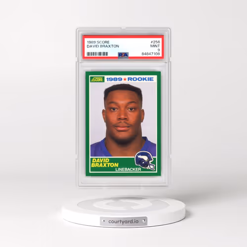1989 Score #256 David Braxton (PSA 9 MINT)