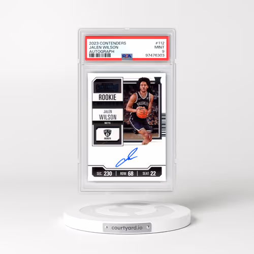 2023 Panini Contenders #112 Jalen Wilson - Autograph (PSA 9 MINT)
