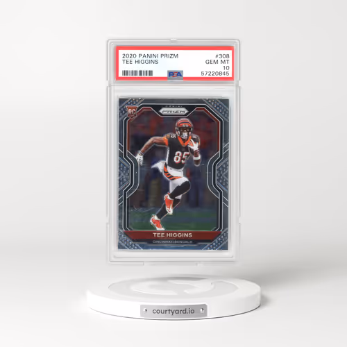 2020 Panini Prizm #308 Tee Higgins (PSA 10 GEM MINT)