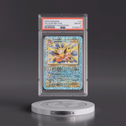 2002 Pokémon Legendary Collection #14 Jolteon - Reverse Foil (PSA 8 NM-MT)