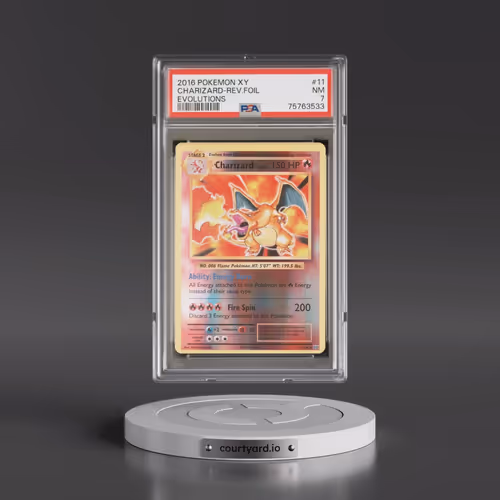2016 Pokémon XY Evolutions #11 Charizard - Reverse Foil (PSA 7 NM)