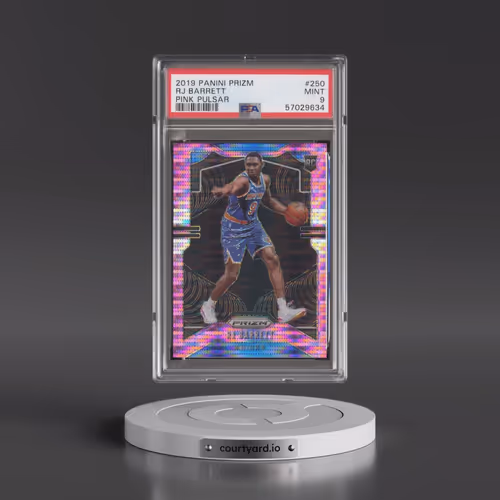 2019 Panini Prizm #250 RJ Barrett - Pink Pulsar (PSA 9 MINT)
