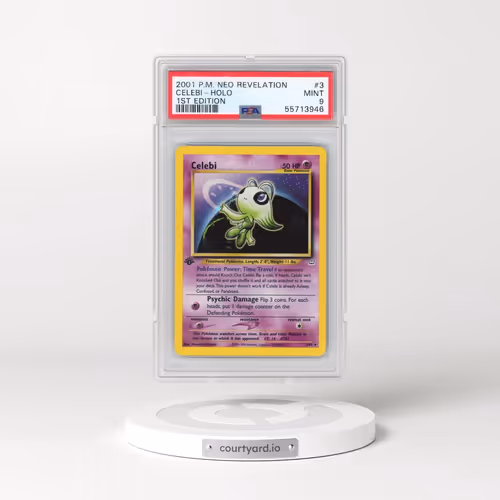 2001 Pokémon Neo Revelation #3 Celebi - 1st Edition Holo (PSA 9 MINT)