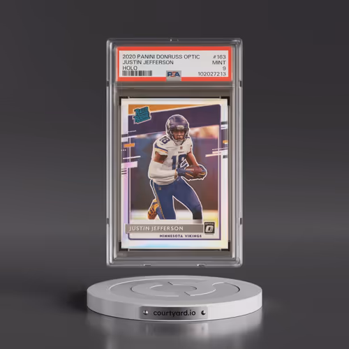 2020 Panini Donruss Optic #163 Justin Jefferson - Holo (PSA 9 MINT)