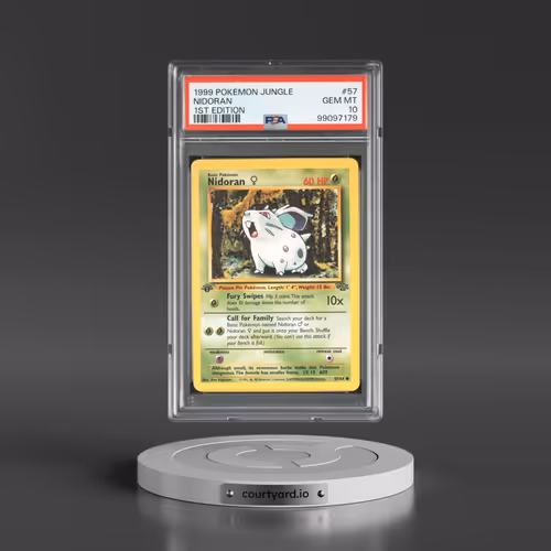 1999 Pokémon Jungle #57 Nidoran - 1st Edition (PSA 10 GEM MINT)