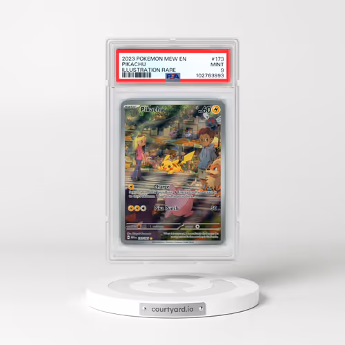 2023 Pokémon Mew EN-151 #173 Pikachu - Illustration Rare (PSA 9 MINT)