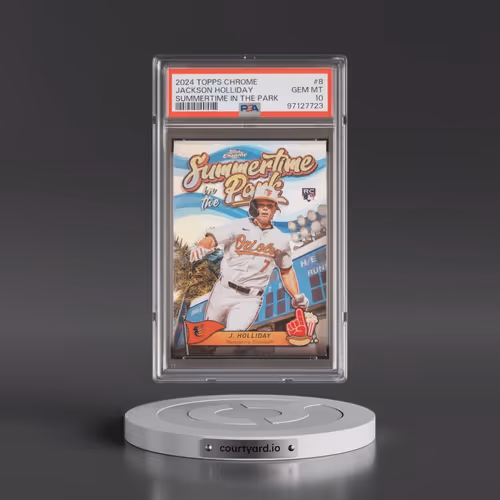 2024 Topps Chrome Summertime in the Park #8 Jackson Holliday (PSA 10 GEM MINT)