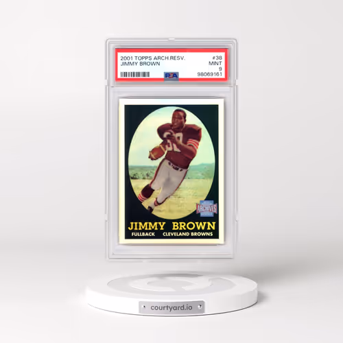 2001 Topps Archives Reserve #38 Jimmy Brown (PSA 9 MINT)