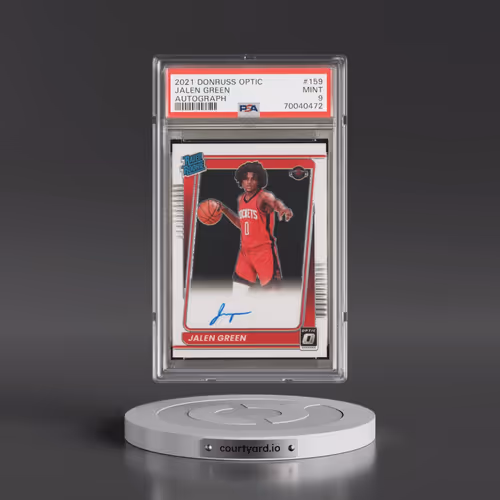 2021 Panini Donruss Optic #159 Jalen Green - Autograph (PSA 9 MINT)