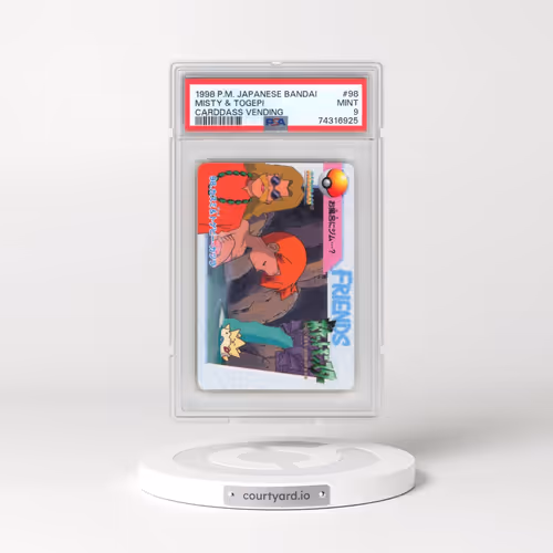 1998 Pokémon Bandai Carddass Vending #98 Misty & Togepi (PSA 9 MINT)