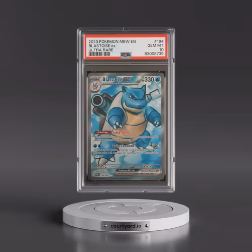 2023 Pokémon Mew EN-151 #184 Blastoise EX - Holo Ultra Rare (PSA 10 GEM MINT)