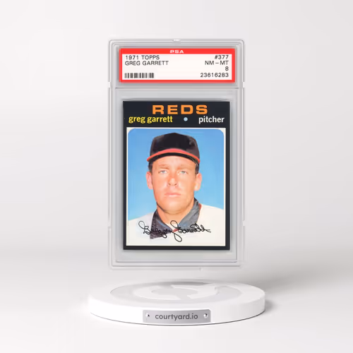 1971 Topps #377 Greg Garrett (PSA 8 NM-MT)