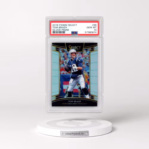 2018 Panini Select #86 Tom Brady - Silver Prizm (PSA 10 GEM MINT)