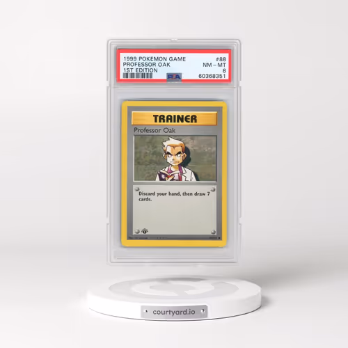1999 Pokémon Game #88 Professor Oak - 1st Edition (PSA 8 NM-MT)