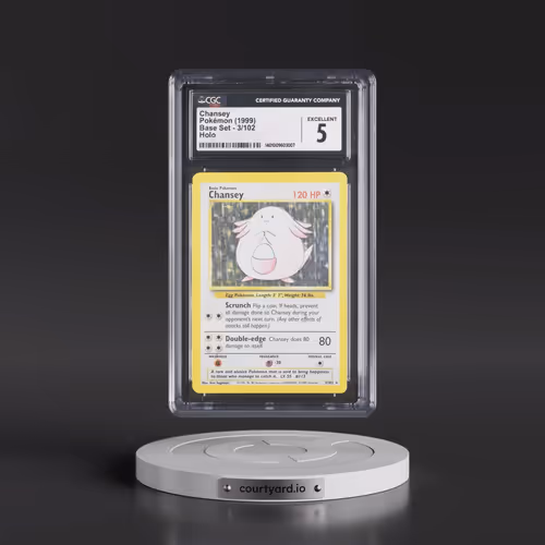 1999 Base Set #3/102 Chansey - Holo (CGC 5 EX)