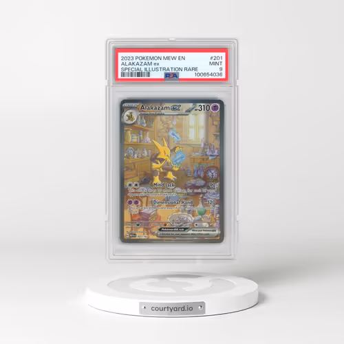 2023 Pokémon Mew EN-151 #201 Alakazam EX - Holo Special Illustration Rare (PSA 9 MINT)