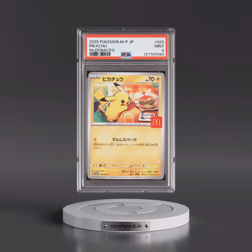 2025 Pokémon M-P Promo #020 Pikachu - McDonald's (PSA 9 MINT)