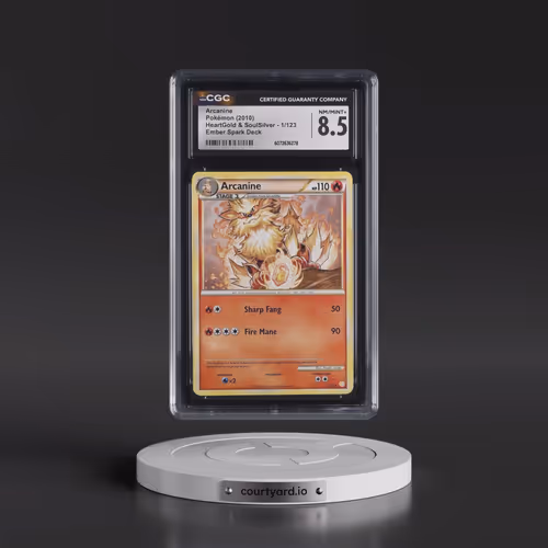 2010 HeartGold & SoulSilver #1/123 Arcanine - (Non-Holo) Ember Spark Deck (CGC 8.5 NM-MT+)