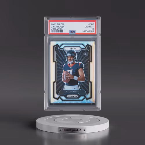 2023 Panini Prizm #302 CJ Stroud - Variation (PSA 10 GEM MINT)