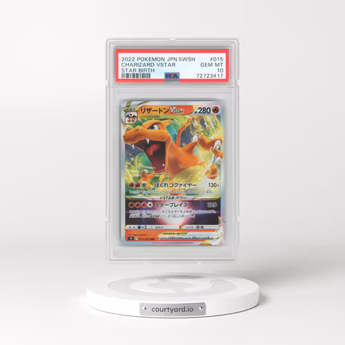 2022 Pokémon Sword & Shield Star Birth #015 Charizard Vstar (PSA 10 GEM MINT)