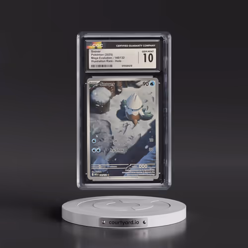 2025 Mega Evolution - MEG EN #140/132 Snover - Illustration Rare Holo (CGC 10 GEM MINT)