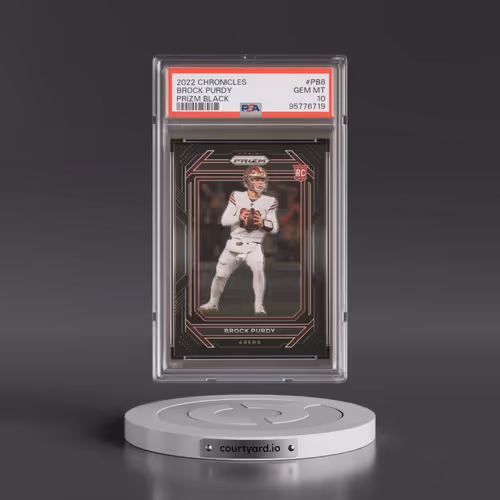 2022 Panini Chronicles Prizm Black #PB8 Brock Purdy (PSA 10 GEM MINT)