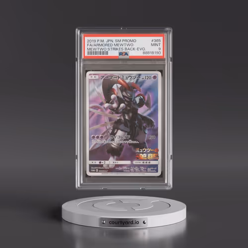 2019 Pokémon SM Promo #365 Armored Mewtwo - Full Art Mewtwo Strikes Back-Evolution (PSA 9 MINT)