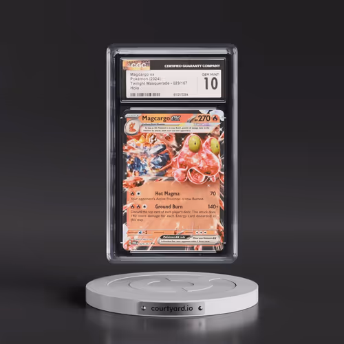 2024 Pokémon Twm EN-Twilight Masquerade #029 Magcargo EX - Holo (CGC 10 GEM MINT)