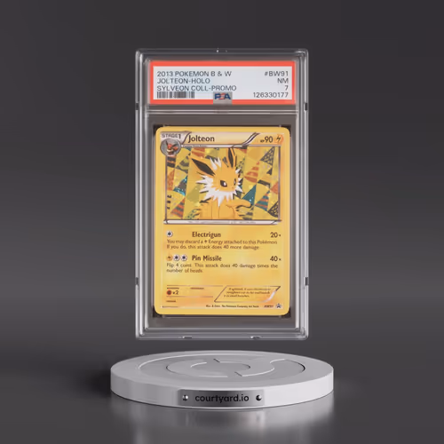 2013 Pokémon Black & White Promo #BW91 Jolteon - Holo Sylveon Collection (PSA 7 NM)