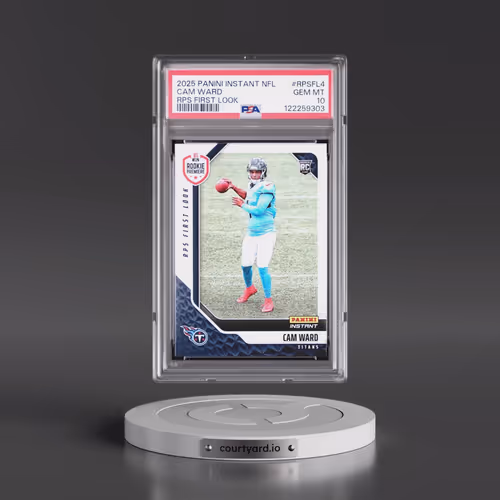 2025 Panini Instant NFL Rps First Look #RPSFL4 Cam Ward (PSA 10 GEM MINT)