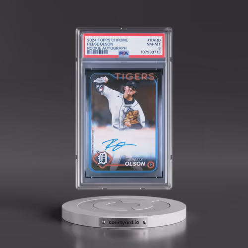 2024 Topps Chrome Rookie Autographs #RARO Reese Olson (PSA 8 NM-MT)