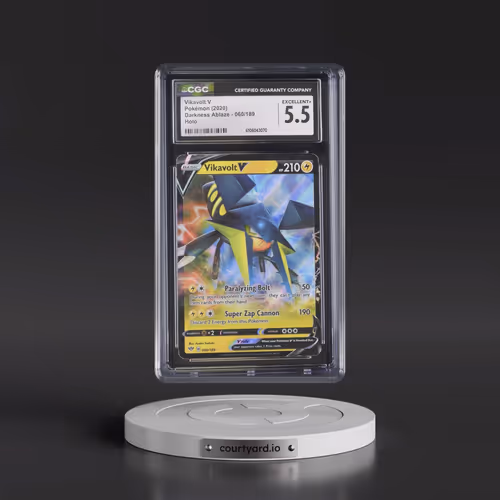 2020 Darkness Ablaze #060/189 Vikavolt V - Holo (CGC 5.5 EX+)