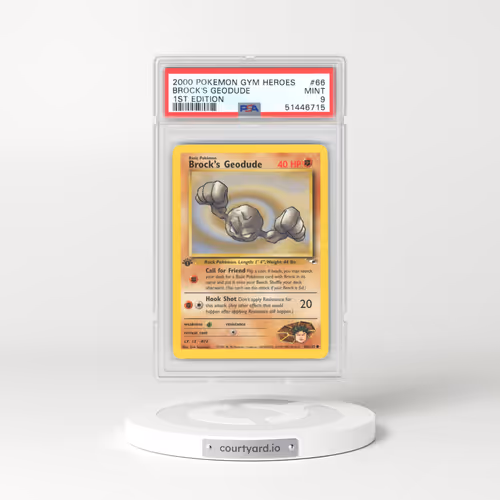 2000 Gym Heroes #66 Brock's Geodude - 1st Edition (PSA 9 MINT)