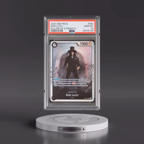 2023 One Piece OP03-Pillars of Strength #092 Rob Lucci (PSA 10 GEM MINT)