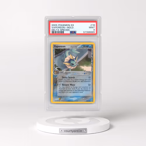 2005 Pokémon EX Delta Species #18 Vaporeon - Holo (PSA 9 MINT)