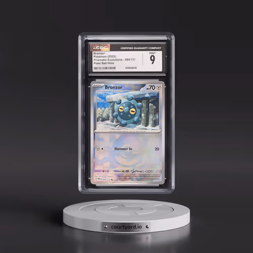 2025 Prismatic Evolutions - PRE EN #066/131 Bronzor - Poké Ball Holo (CGC 9 MINT)
