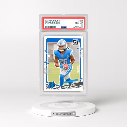2023 Panini Donruss #331 Jahmyr Gibbs (PSA 10 GEM MINT)