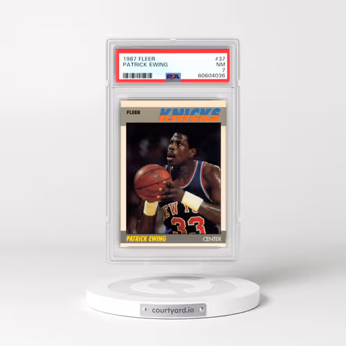 1987 Fleer #37 Patrick Ewing (PSA 7 NM)