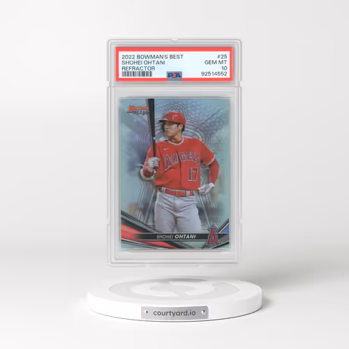 2022 Bowman's Best #25 Shohei Ohtani - Refractor (PSA 10 GEM MINT)