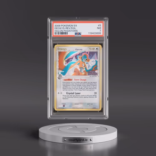 2006 Pokémon EX Holon Phantoms #5 Deoxys - Reverse Foil (PSA 7 NM)