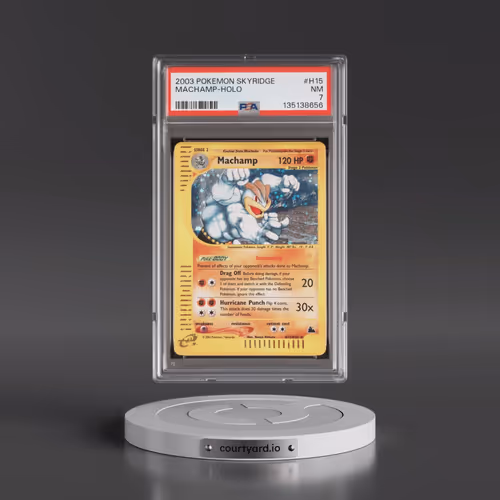 2003 Pokémon Skyridge #H15 Machamp - Holo (PSA 7 NM)