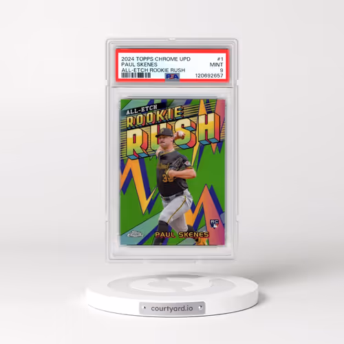 2024 Topps Chrome Update Chrome All-Etch Rookie Rush #1 Paul Skenes (PSA 9 MINT)