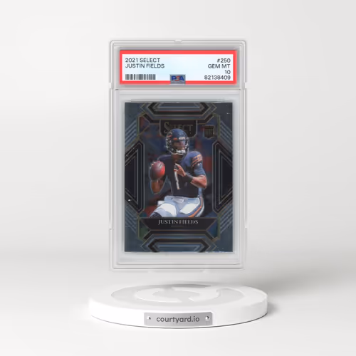 2021 Panini Select #250 Justin Fields (PSA 10 GEM MINT)